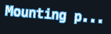 An ellipsized label with a cyan bitmap outline
