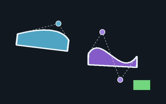 Quadratic and cubic paths rendered by Canvas2D